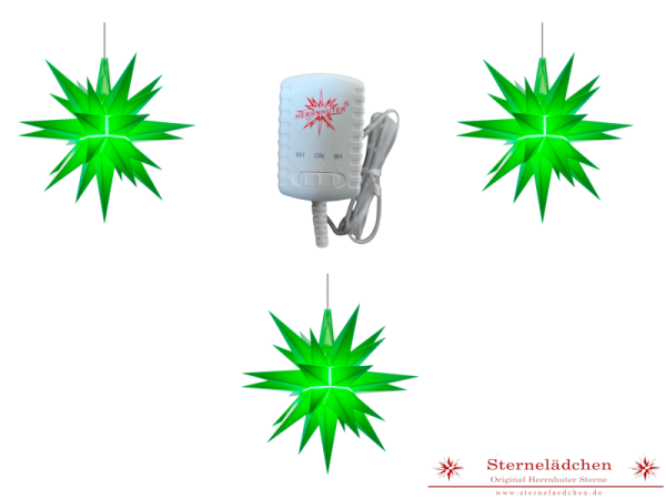 Preview: Herrnhuter Sterne-Set "Flexi" A4, grün